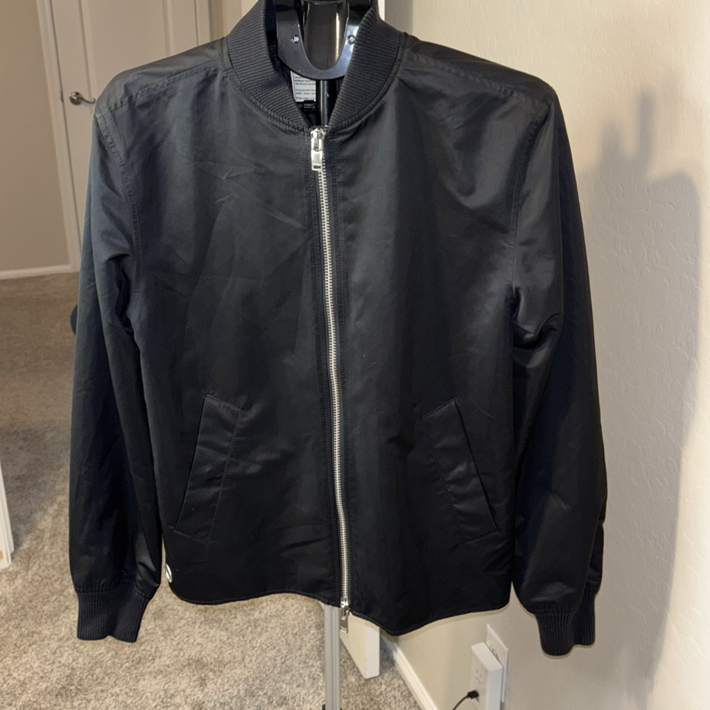 Zadig & Voltaire Bomber Jacket With A Full-Zip Front Closure.Black Size S